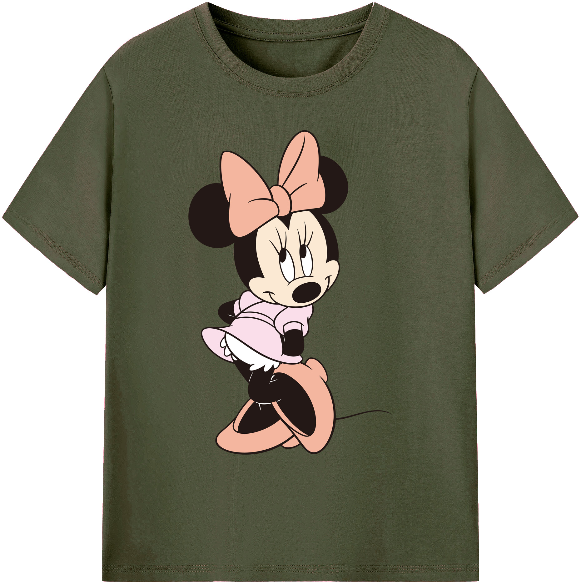 ミッキーマウス Mickey Mouse 綿100％ メンズ半袖Tシャツ｜肌触りやわらか＆通気性
